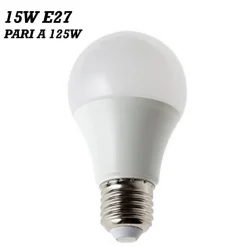LAMPADA LED 15W ATTACCO E27 BIANCO CALDO BIANCO FREDDO GLOBO GLOBETTO