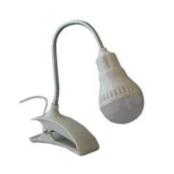 LAMPADA LUCE A LED CON CLIP PER PC NOTEBOOK LETTURA USB FLESSIBILE ORIENTABILE