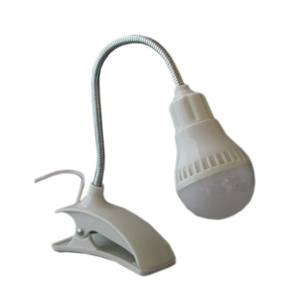 LAMPADA LUCE A LED CON CLIP PER PC NOTEBOOK LETTURA USB FLESSIBILE ORIENTABILE