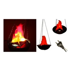 LAMPADA LUCE EFFETTO FUOCO FIAMMA FINTA SCHENOGRAFIA LAMPADE A SOSPENSIONE GRAND