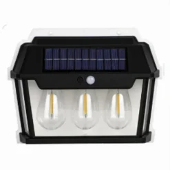 LAMPADA LUCE FARETTO SOLARE FARO ESTERNO SENSORE MOVIMENTO LUCE CALDA 38 WATT
