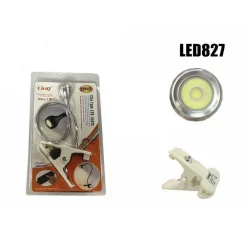 LAMPADA LUCE LAMPADINA LED COB 1W CON CLIP LETTURA LIBRI NOTEBOOK LED827