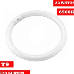 LAMPADA LUCE NEON CIRCOLARE FREDDA T9 RISPARMIO ENERGETICO FLUORESCENTE 22 WATT