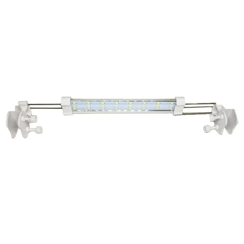 LAMPADA LUCE PLAFONIERA LED PER ACQUARIO ALLUNGABILE PER BORDO VASCA 8 WATT