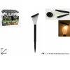 LAMPADA LUCE RICARICA SOLARE GIARDINO ESTERNI LED TORCIA 30CM LUCE CALDA FREDDA