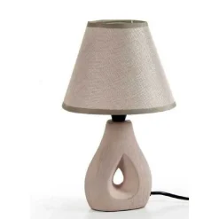 LAMPADA LUMETTO ABAT JOUR CERAMICA TAVOLO COMODINO E14 COLORI ASSORTITI 793806