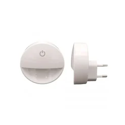LAMPADA NOTTURNA CON SPINA ACCENSIONE TOUCH PUNTO LUCE LED TONDA BIANCO XGCMD-001