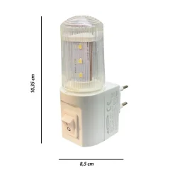 LAMPADA NOTTURNA LED LAMPADINA LUCE DA NOTTE 1 W LUCE BIANCA FREDDA 6500K XYD101