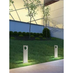 LAMPADA PALO DA GIARDINO LED CERCHIO 50CM 12W BIANCO LUCE 4000K 6500K 3000K ES60