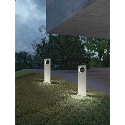 LAMPADA PALO DA GIARDINO LED CERCHIO 50CM 12W BIANCO LUCE 4000K 6500K 3000K ES60