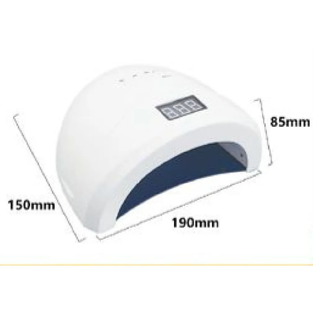 LAMPADA PER UNGHIE UV LED 48 WATT PER ASCIUGATURA SMALTO GEL DISPLAY LCD TX-9520