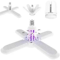 LAMPADA PLAFONIERA CON ATTACCO E27 LUCE LED ATTIRA ZANZARE KILLER ZANZARIERA