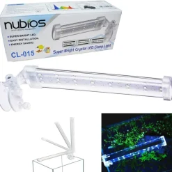 LAMPADA PLAFONIERA LED PER ACQUARIO LUCE 4W BORDO VASCA VETRO PIANTE PESCI