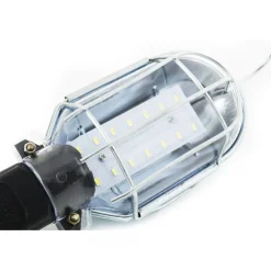LAMPADA PORTATILE 12 LED DA LAVORO 5 MT CAVO GANCIO LAVOTO MECCANICO ELETTRAUTO