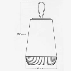 LAMPADA RICARICABILE PORTATILE LED RGB BAMBINI RELAX NOTTURNA TOUCH DIMMERABILE 3W