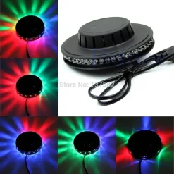 LAMPADA ROTANTE EFFETTO DISCOTECA A SOFFITTO LED RGB DA TAVOLO MULTICOLOR LUCE