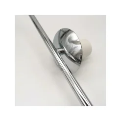 LAMPADA SCRIVANIA RAMO CON SFERA E27 ARGENTO LUCIDO LUCE TAVOLO MINIMAL LED 10236