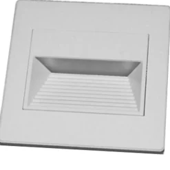 LAMPADA SEGNAPASSO 1W A LED DA PARETE MURO APPLIQUE DA INTERNO 95X95 MM