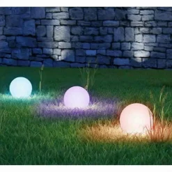 LAMPADA SFERA TERRA ESTERNO ILLUMINAZIONE GIARDINO LUCE PALLA E27 30 CM ES50-300