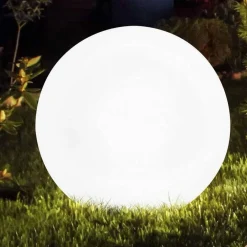LAMPADA SFERA TERRA ESTERNO ILLUMINAZIONE GIARDINO LUCE PALLA E27 40 CM ES50-400