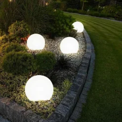 LAMPADA SFERA TERRA ESTERNO ILLUMINAZIONE GIARDINO LUCE PALLA E27 40 CM ES50-400