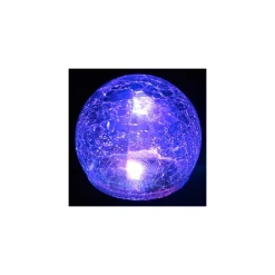 LAMPADA SOLARE PICCHETTO LUCE LED RGB CAMBIO COLORE 34X8CM ACCIAIO VETRO RUVIDO