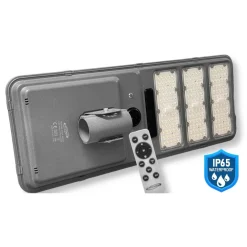 LAMPADA STRADALE LED LAMPIONE IP65 CON PANNELLO SOLARE SENSORE MOVIMENTO LUCE 6500K TR-600W