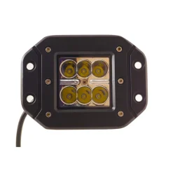 LAMPADA SUPPLEMENTARE FARO PROFONDITA STAFFA AUTO FUORISTRADA 12V 6 LED 18W IP68