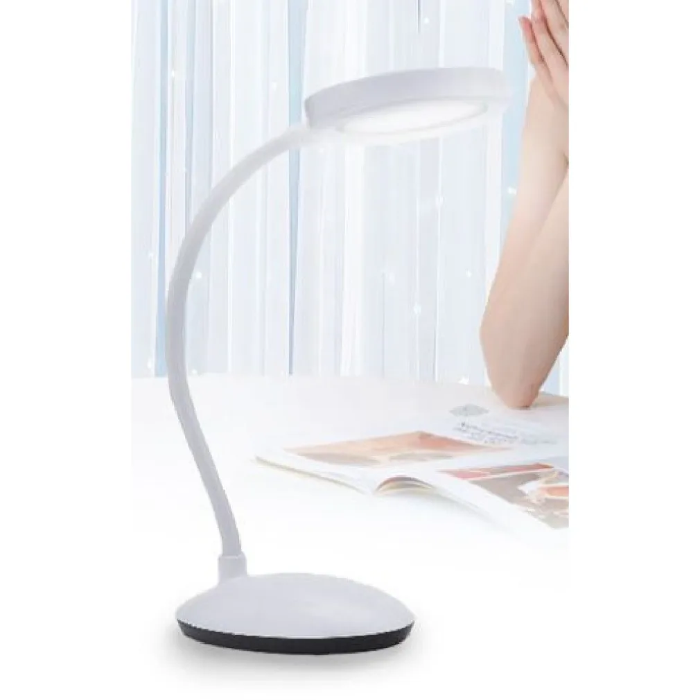 LAMPADA TAVOLO FLESSIBILE RICARICABILE PULSANTE TOUCH 5W 3 INTENSITÀ LUCE TX-9085