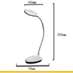LAMPADA TAVOLO FLESSIBILE RICARICABILE PULSANTE TOUCH 5W 3 INTENSITÀ LUCE TX-9085