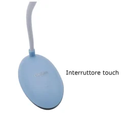 LAMPADA TAVOLO FLESSIBILE RICARICABILE PULSANTE TOUCH 5W 3 INTENSITÀ LUCE TX-9085