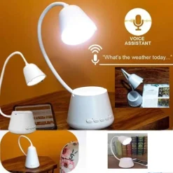 LAMPADA TAVOLO LED MUSICA 5IN1 MULTIFUNZIONALE PIEGHEVOLE RICARICABILE USB Q-47