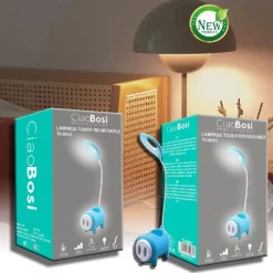 LAMPADA TAVOLO LED TOUCH RICARICABILE USB FLESSIBILE VANO OGGETTI BAMBINI TX-9083
