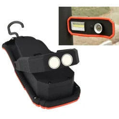 LAMPADA TORCIA LAVORO LED CALAMITA MAGNETICA RICARICABILE CON GANCIO HC-919