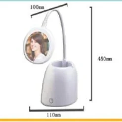 LAMPADA TOUCH TX-9082 TAVOLO LED USB SPECCHIO RICARICABILE 3 LUMINOSITÀ SNODABILE