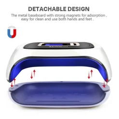 LAMPADA UNGHIE UV LED FORNETTO UNGHIE NAIL ART NAIL LAMP 108W 42 LED SUN H6 PLUS