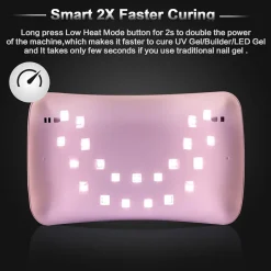 LAMPADA UNGHIE UV LED PER GEL SUN8 36W AUTOMATICA SENSORE CON TIMER PREIMPOSTATI