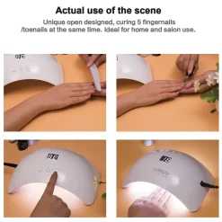 LAMPADA UNGHIE UV LED PER GEL SUN8 36W AUTOMATICA SENSORE CON TIMER PREIMPOSTATI