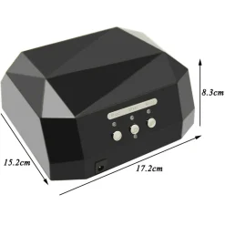 LAMPADA UV LED RICOSTRUZIONE UNGHIE NAIL ART TIMER 36W DIAMANTE TECNOLOGIA CCFL