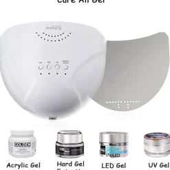 LAMPADA UV PER NAIL ART ASCIUGATURA GEL COLATA UNGHIE CON 30LED DA 48W MANICURE