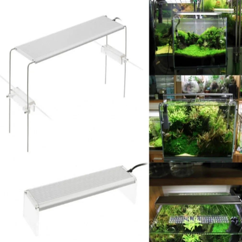 LAMPADA 48W LUCE PLAFONIERA ALLUNGABILE ESTENDIBILE LED ACQUARIO BORDO 120-150CM