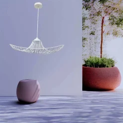 LAMPADARIO A CAPPELLO CON PARALUME METALLO E27 LAMPADA DECORATIVA CONTEMPORANEA B61