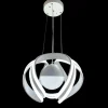 LAMPADARIO A LED 78 W CON SFERA CON BRILLANTINI GLITTER TECNOLOGIA CCT SWITCH B21-3C