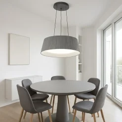 LAMPADARIO A LED 36 WATT 3240LM IP20 A SOSPENSIONE GRIGIO TECNOLOGIA CCT SWITCH B83-G3C