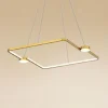 LAMPADARIO A SOSPENSIONE LED 30W QUADRATO CON TELECOMANDO DESIGN MODERNO ORO 71170