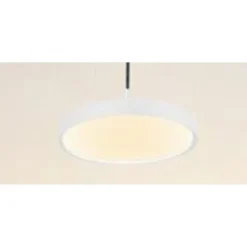 LAMPADARIO A SOSPENSIONE LED 40W BIANCO CERCHIO TONDO MODERNO MINIMAL LUCE 4000K 32873