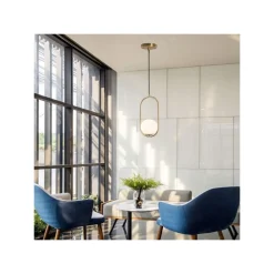LAMPADARIO A SOSPENSIONE ORO OVALE CON SFERA VETRO ATTACCO E27 MODERNA MINIMAL 32835