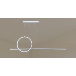LAMPADARIO A SOSPENSIONE LED 48W DESIGN CERCHIO LINEA BIANCA IP20 LUCE 6500K 33580