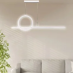 LAMPADARIO A SOSPENSIONE LED 48W DESIGN CERCHIO LINEA BIANCA IP20 LUCE 6500K 33580