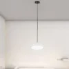 LAMPADARIO A SOSPENSIONE LED 40W BIANCO CERCHIO TONDO MODERNO MINIMAL LUCE 6500K 32880